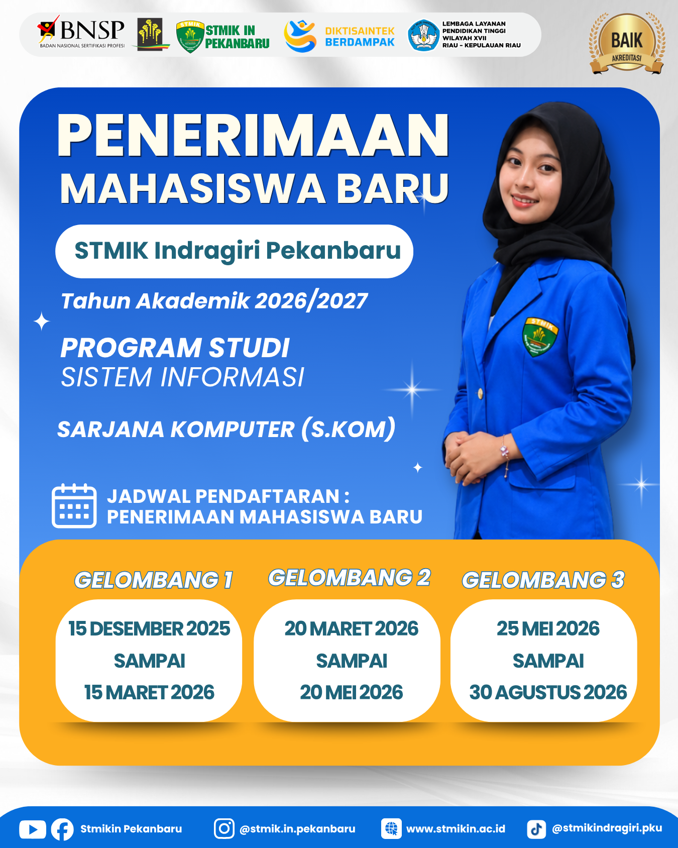 Siap Jadi Sarjana Komputer? Pendaftaran Maba STMIK Indragiri Pekanbaru Gelombang 3 Telah Dibuka!